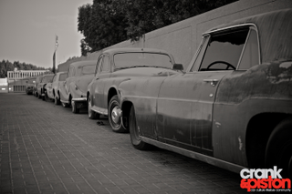 Illustration for article titled Hidden classic cars wait for surgery in Dubai